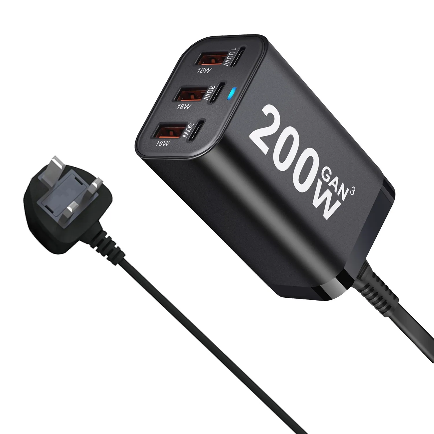 200W desktop super quick charger for Macbook pro iPad smart phones