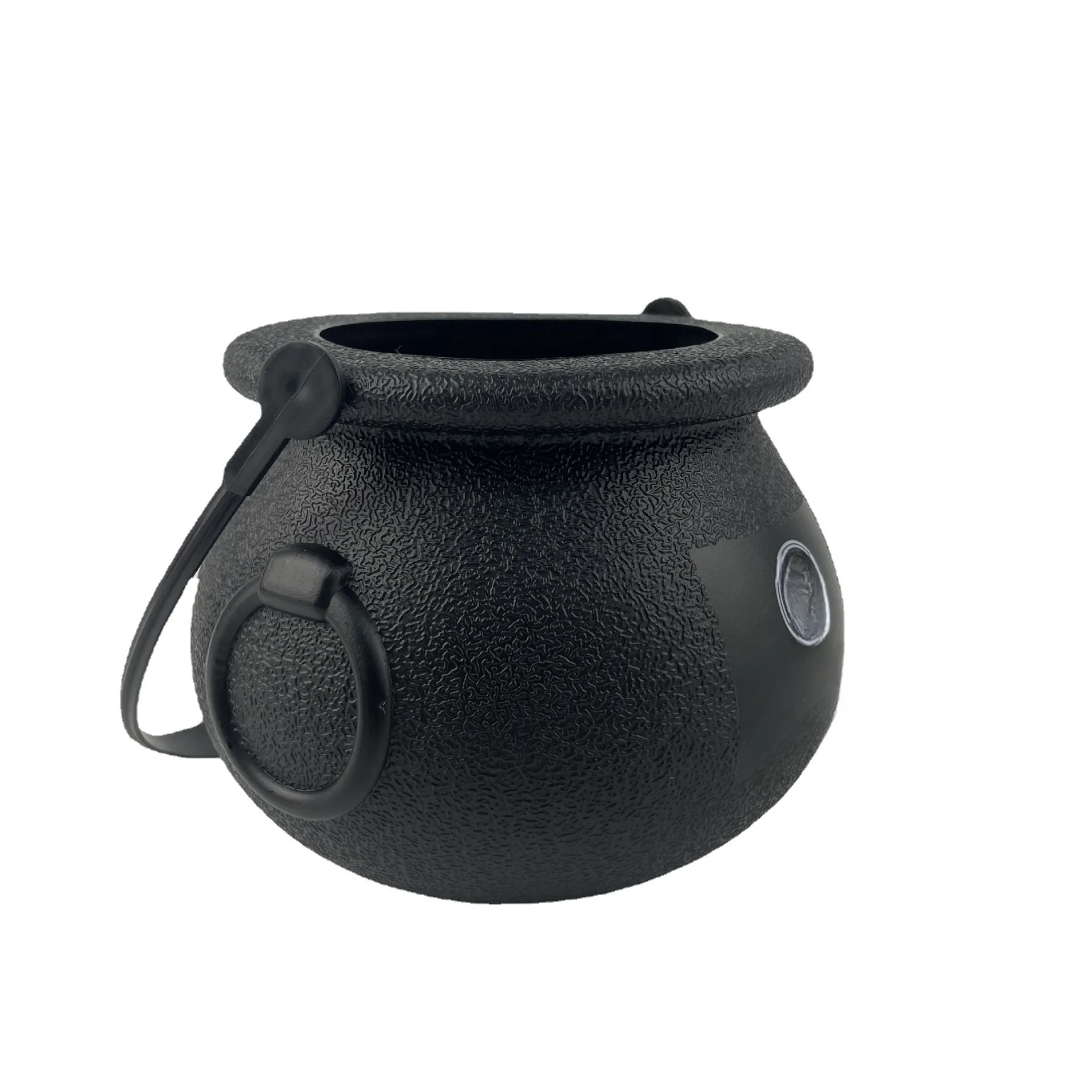 2024 Cheap Halloween Candy Pot PVC Halloween Plastic Witch Black Witch Cauldron