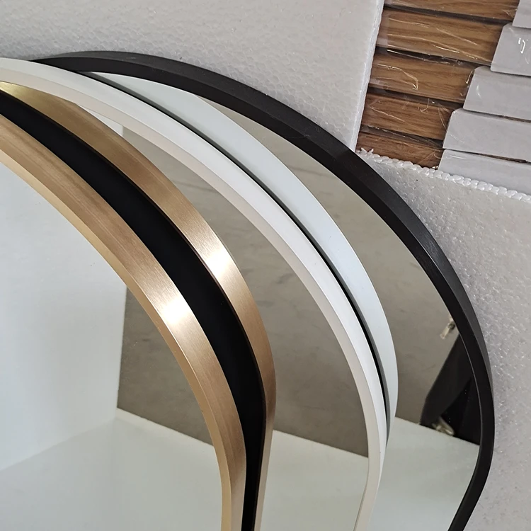 Metal Aluminum Alloy Framed Arch Mirror/ Bathroom Wall Mirror/ Decorative modern Mirror 40x60x95 55x70