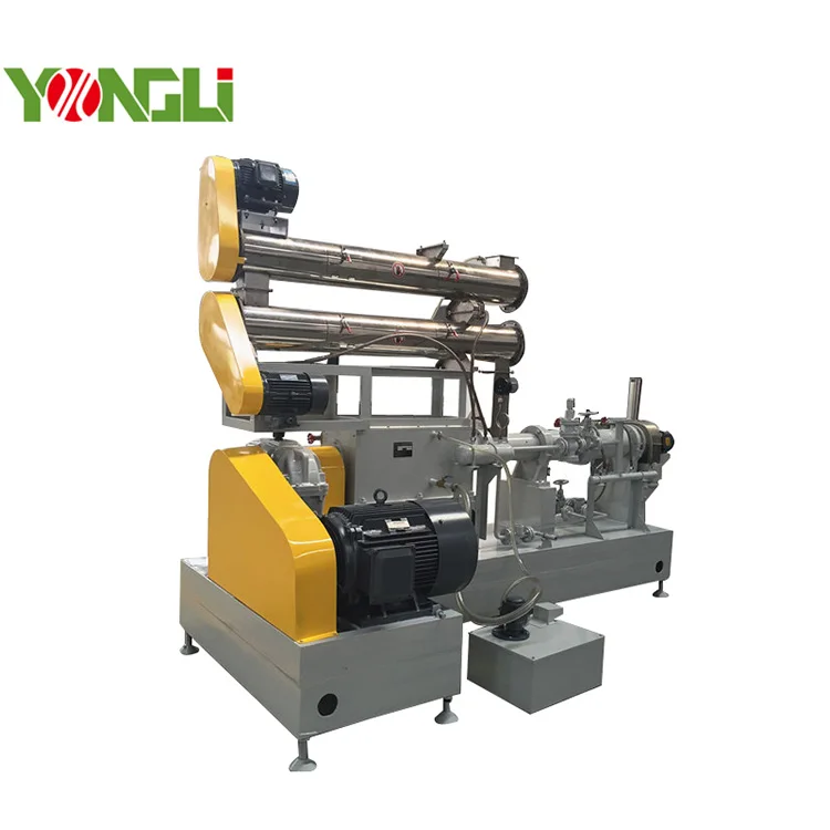 Floating fish feed expanded pellet making extruder machine 12T-15T per hour pet fish food production line processing machines