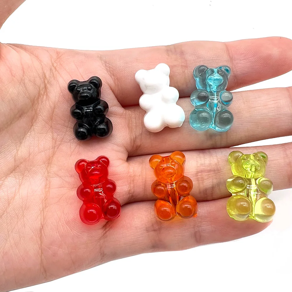 Resin Cute Bear shoe Charm Buckle Cartoon Shoes Flower Garden Shoes Accessories Gift