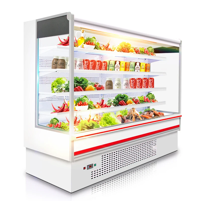 Aihaosi The New Open Refrigerated Display Cabinet Refrigerator Supermarket Multideck Showcase