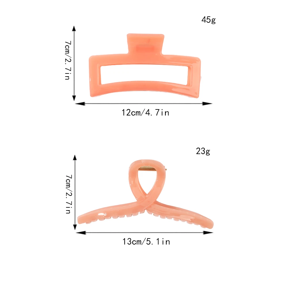 custom hair claws extra large jumbo acetic claw clips for thick hair 13cm claw clips hair women accessories