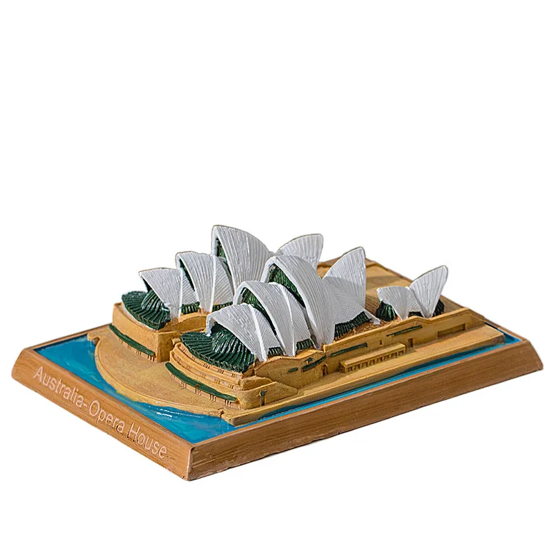 custom 3D resin figurine polyresin small statue resin sculpture Australia Sydney Opera House City Building Model Souvenir
