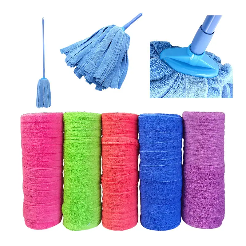 Good Price  80%polyester 20%polyamide Microfiber Magic Strip  Fancy Yarn Microfiber Cloth Roll For Mop