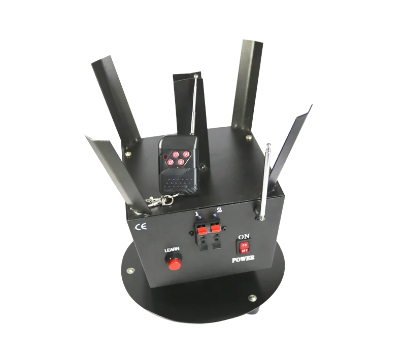 Remote control cold fire cold spark machine pyrotechnics rotating firing system for party decoration