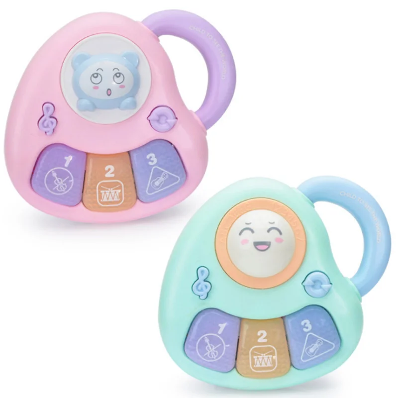 3 пианино-клавиши, 20 песен, музыкальный инструмент, электронный орган, мини портативный с ручкой, интеллектуальные игрушки для детей