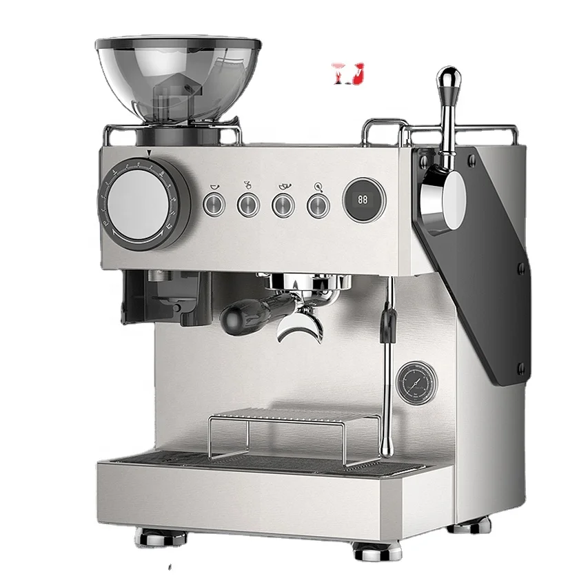 15 bar Professional Semi-automtic coffee maker commercial use Espresso coffee machine with built in grinder