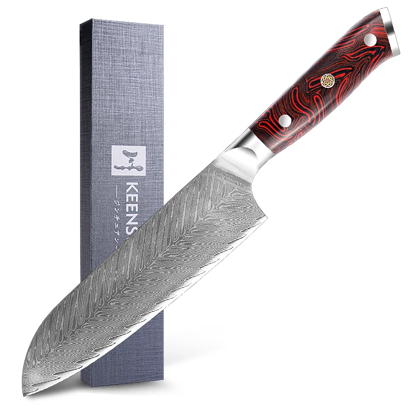 Оптовая продажа высококачественные острые ножи Santoku ручной работы из дамасской стали кухонный поварской нож для продажи