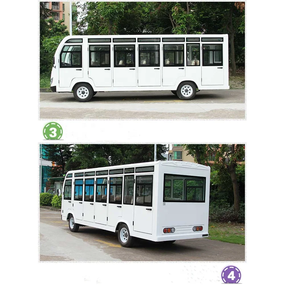  Закрытый Электрический туристический пассажирский автобус на 23