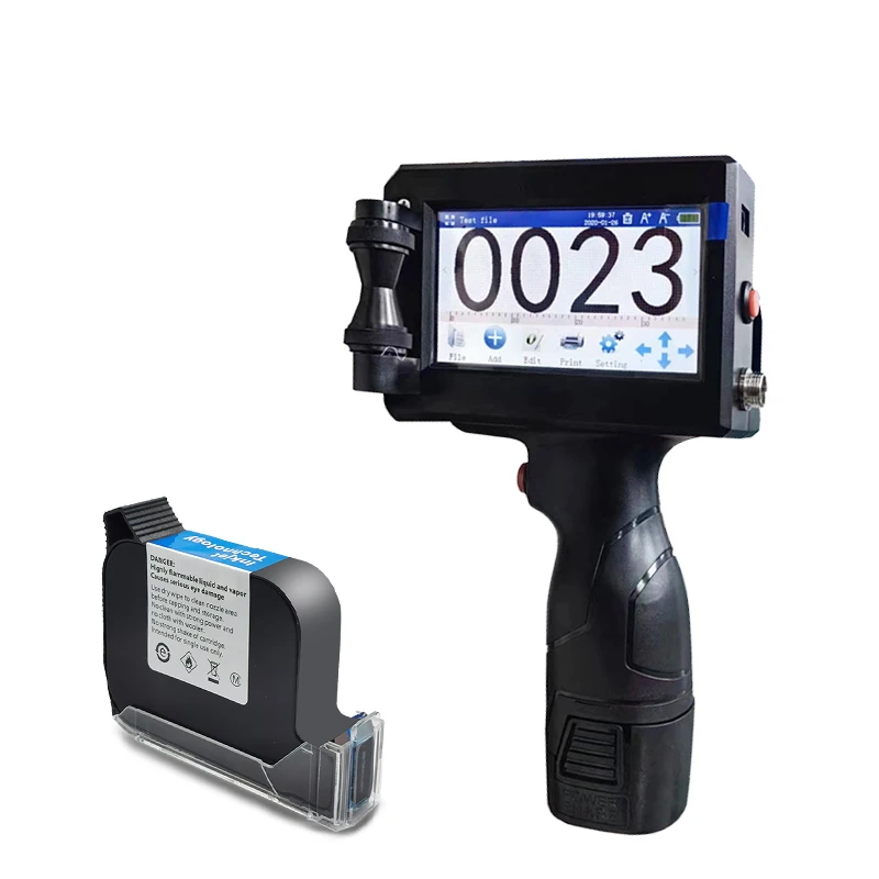 MASIJET Tube Inkjet Printer Fast Dry Ink Tij Provided Automatic Hand Held Inkjet Printer Steel Handheld Half Inch, One Inch