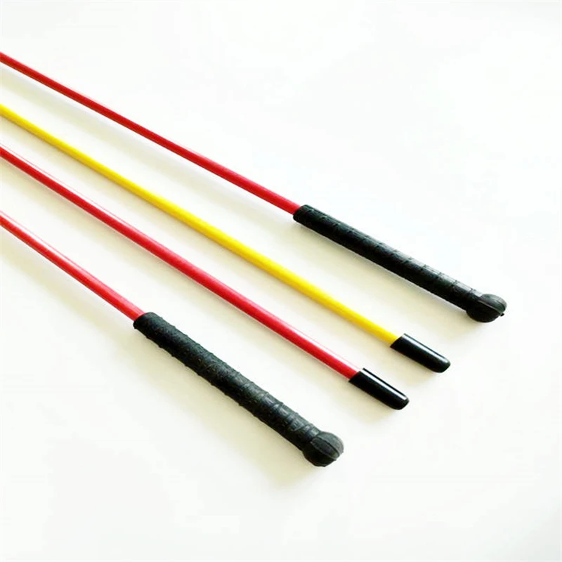 3/8inch 10mm Fiberglass cattle sticks whip rod walking stick with black rubber handle