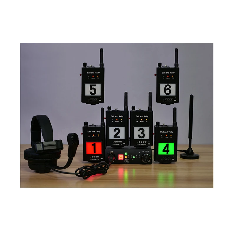 New Developed High Quality Professional Accurate Duplex 6 Channels Wireless Intercom for Office for Studio and Camera Studio
