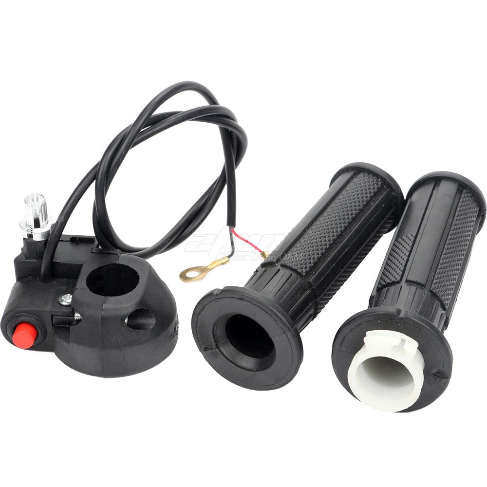 Throttle Grips Twist with Stop Kill Switch for 47cc 49cc Bike Handlebar Mini Moto Dirt r Kids ATV Quad 4 Wheeler Go Kar