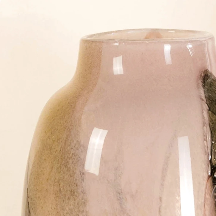 Retro Chinese Ornamental Handmade Single Flower Vase The Flat Glass Bud Vase Vase For Flower Arrangement