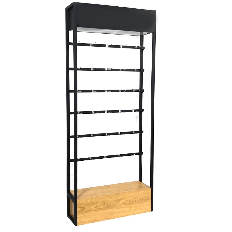 Promotion cell phone accessories Pegboard Display Rack with Hooks Wall Phone Case Display Stand