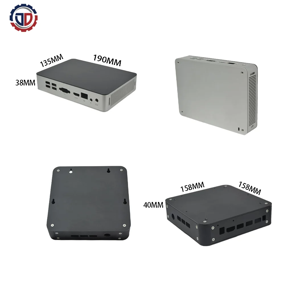 Custom OEM ODM Powder Spraying Anodizing Aluminum SPCC metal box MINI Chassis Shell Router Shell