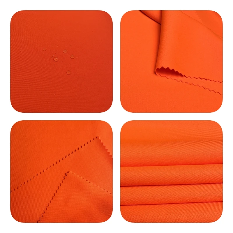 PW20/EOODO 60C 150D*300D 2/2 Twill HV color Dyed waterproof Fluorescent Fabric for uniform