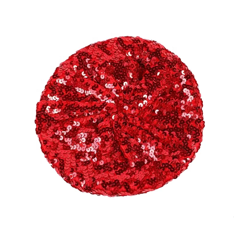 Wholesales Fashion Women Decoration Boinas Caps Custom Logo Sequin Berets Hats
