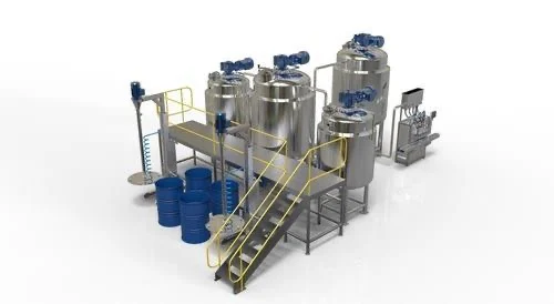3000kg tomato paste and sauce processing line with evaporator filled with aseptic big drum