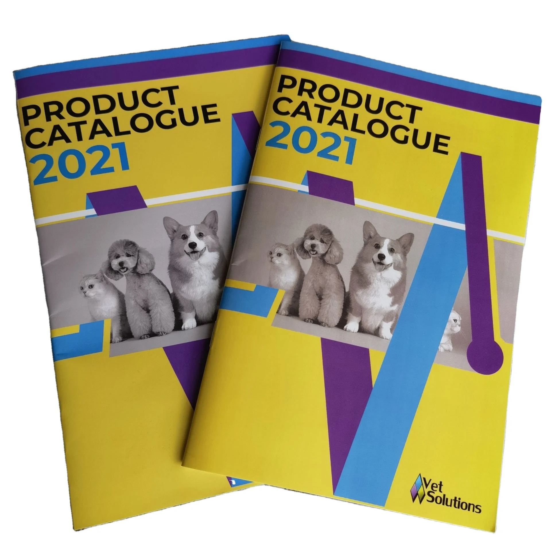 High end wholesale 8.5*11 4c+4c CMYK Pantone inches saddle stitching color brochure booklet printing Glossy Art Paper