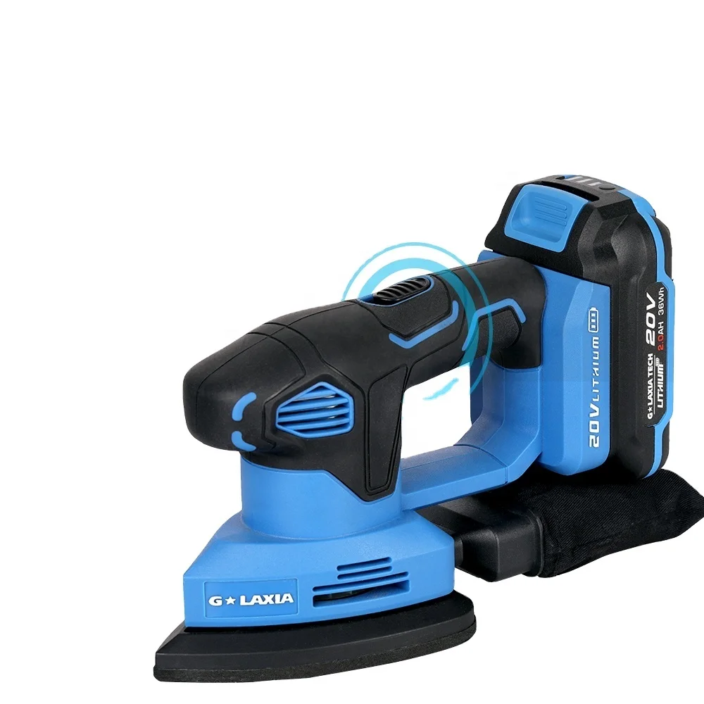 High Quality Wood Electric Sanders Machine Product Galaxia Ergonomically Design 20v Cordless Palm Sander