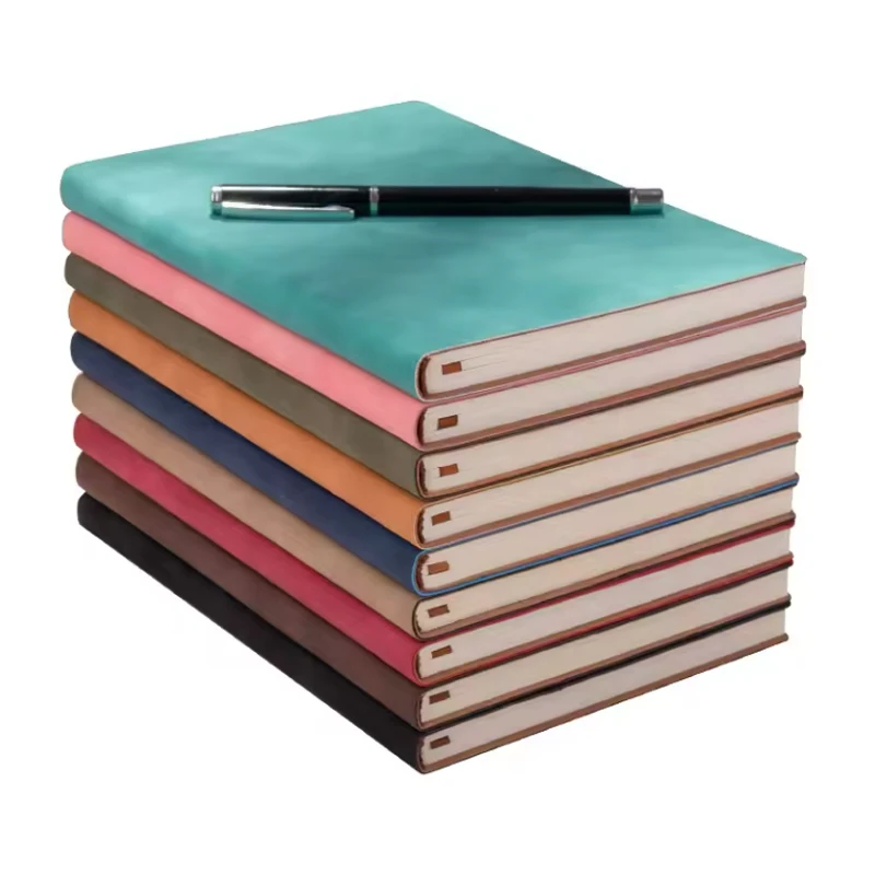 HK Soft cover notebook with spiral perfect binding, A5 customized notebook for business