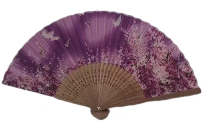 Декоративные декорации ручной работы танцевальные ролевые игры Свадебная вечеринка бамбуковый Шелковый складной веер для рук