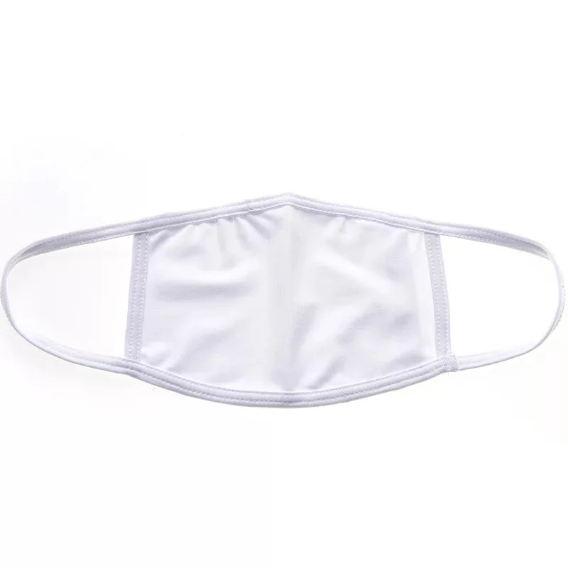 Plain White Black Cotton Cloth Silk Anti Dust Face Cover Adjustable Fashion Wholesales Custom Logo Printed Reusable FACE MASKES