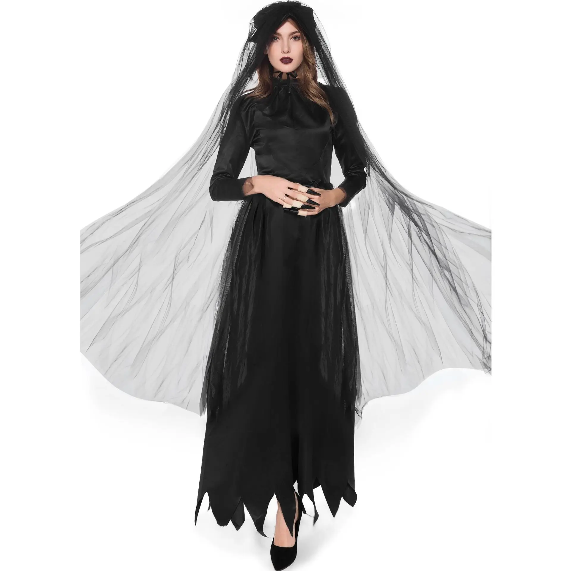 Female Ghost Witch Costume Zombie  Bride Grim Reaper Halloween Costume Female Cosplay Costume
