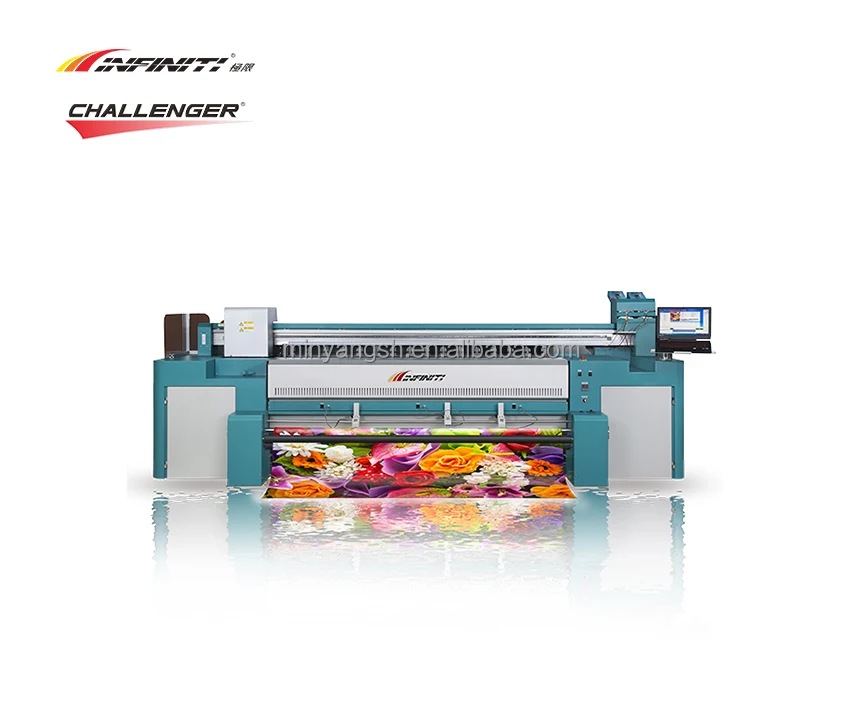 CHALLENGER FY-2300TX 2300mm mesh textile fabric flag printing with ink guide sublimation digital inkjet printer
