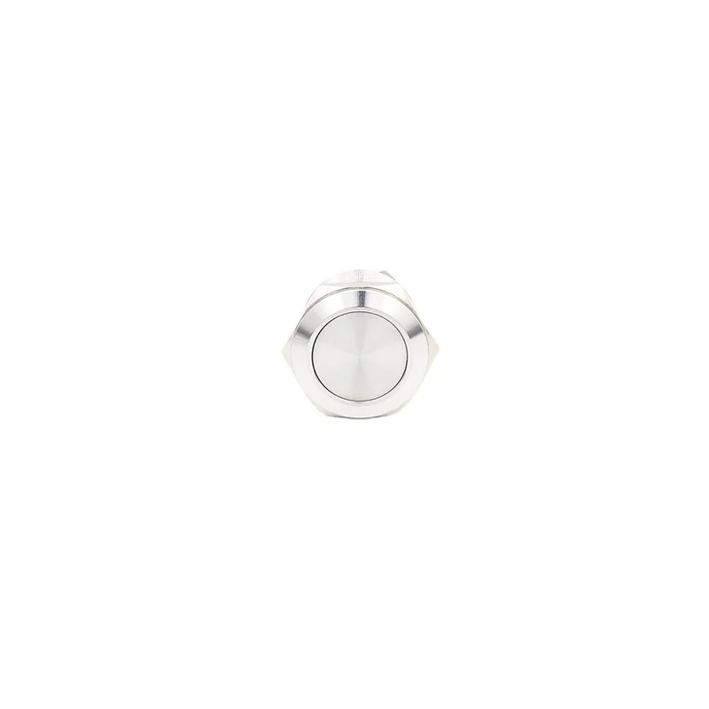 Machine Alarm Lamp Ring Shaped Inner Diameter 16mm Waterproof Red Mushroom Head Button 19mm Big Current 15a Metal Push Switch