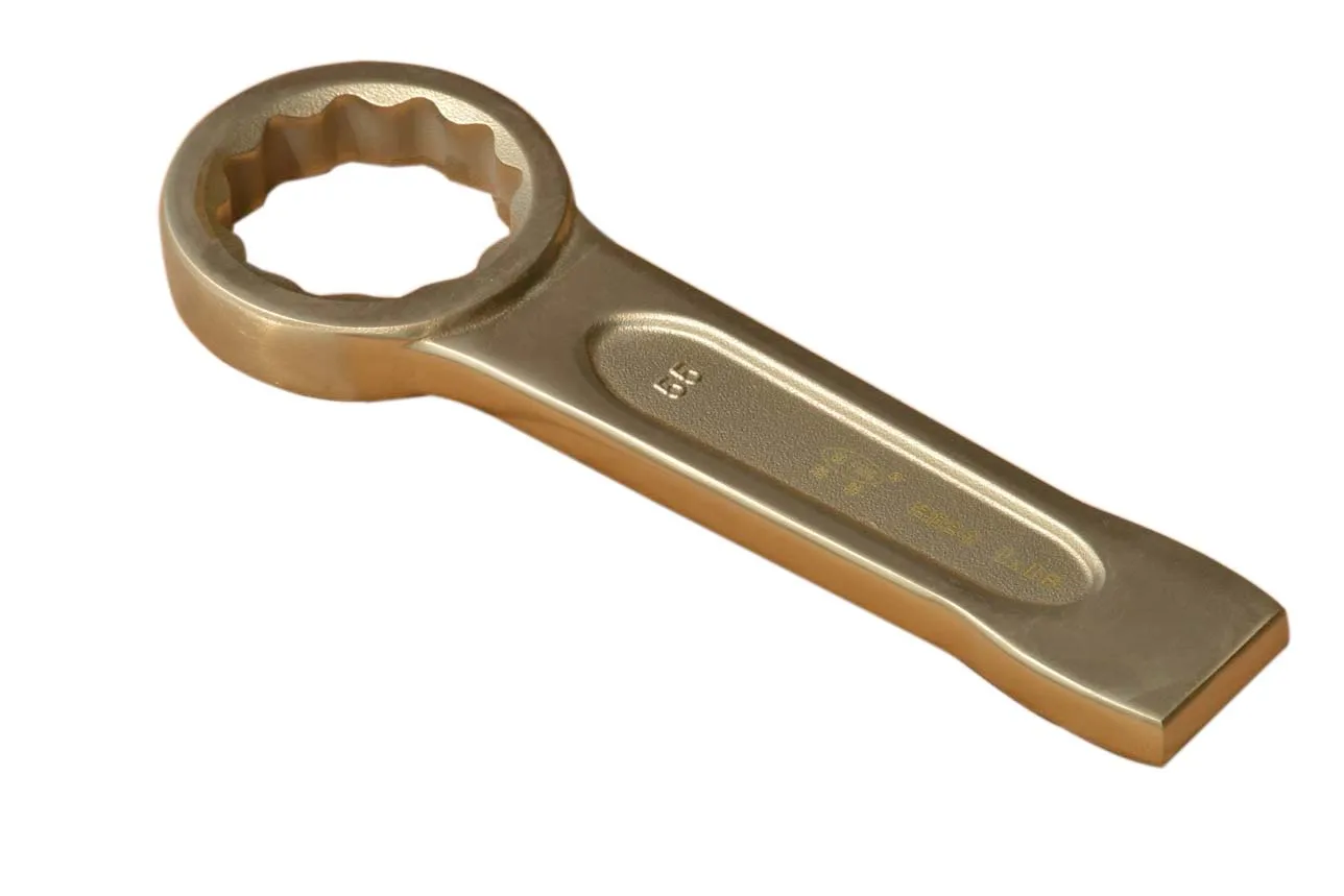 Aluminum Bronze High Quality Professional Manufacture hardware tool DIN7444 RING SLOGGING SPANNER 100mm for food industry