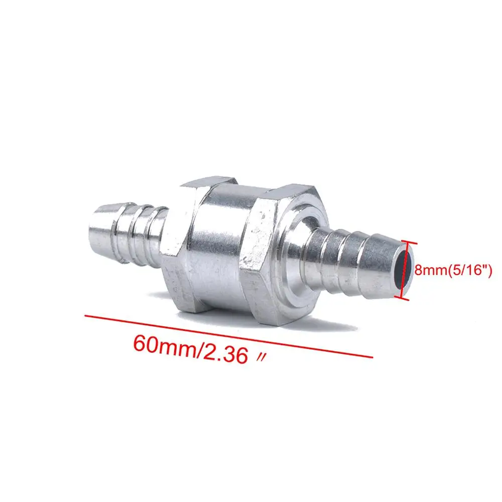 6/8/10/12/14/16mm Aluminium Alloy hydraulic  Fuel Non Return a check valve for diesel One Way Fit Carburettor