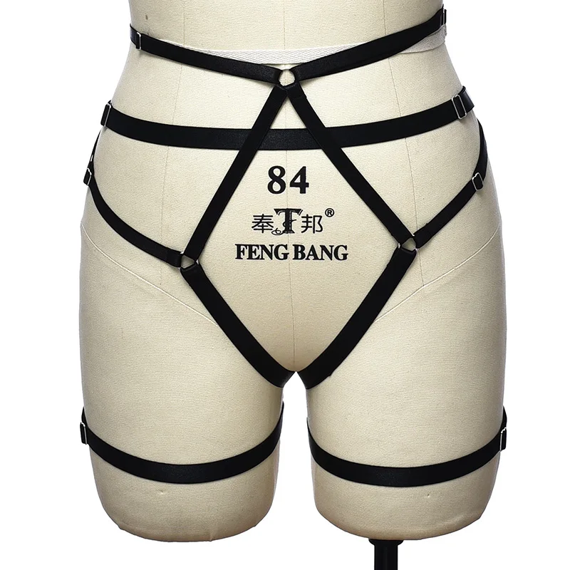 Sexy Bondage Garters Belt Leg Ring Harajuku Women  Bandage  Harness Waist Belt  P0235