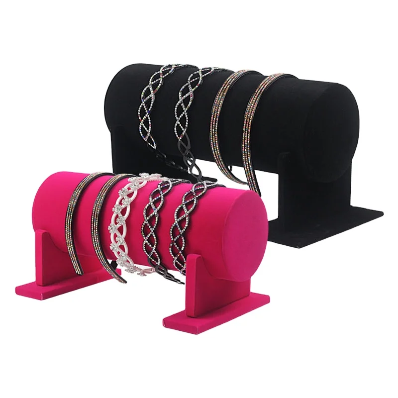 11*36cm Korean black velvet hair band display frame scrunchie display frame head band frame first jewelry display