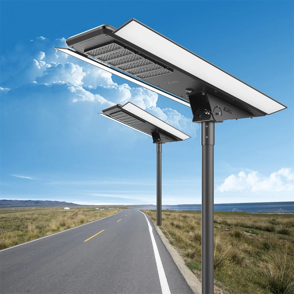 EXC dongguan guangzhou industrial dragon mart dubai solar power induction street light with inbuilt