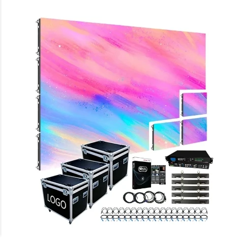 GOB Indoor/Outdoor P2.6 P2.9 P3.91 Full Color LED Screen Rental SMD Chips Elevator Stage Background Video Wall Digital Signage