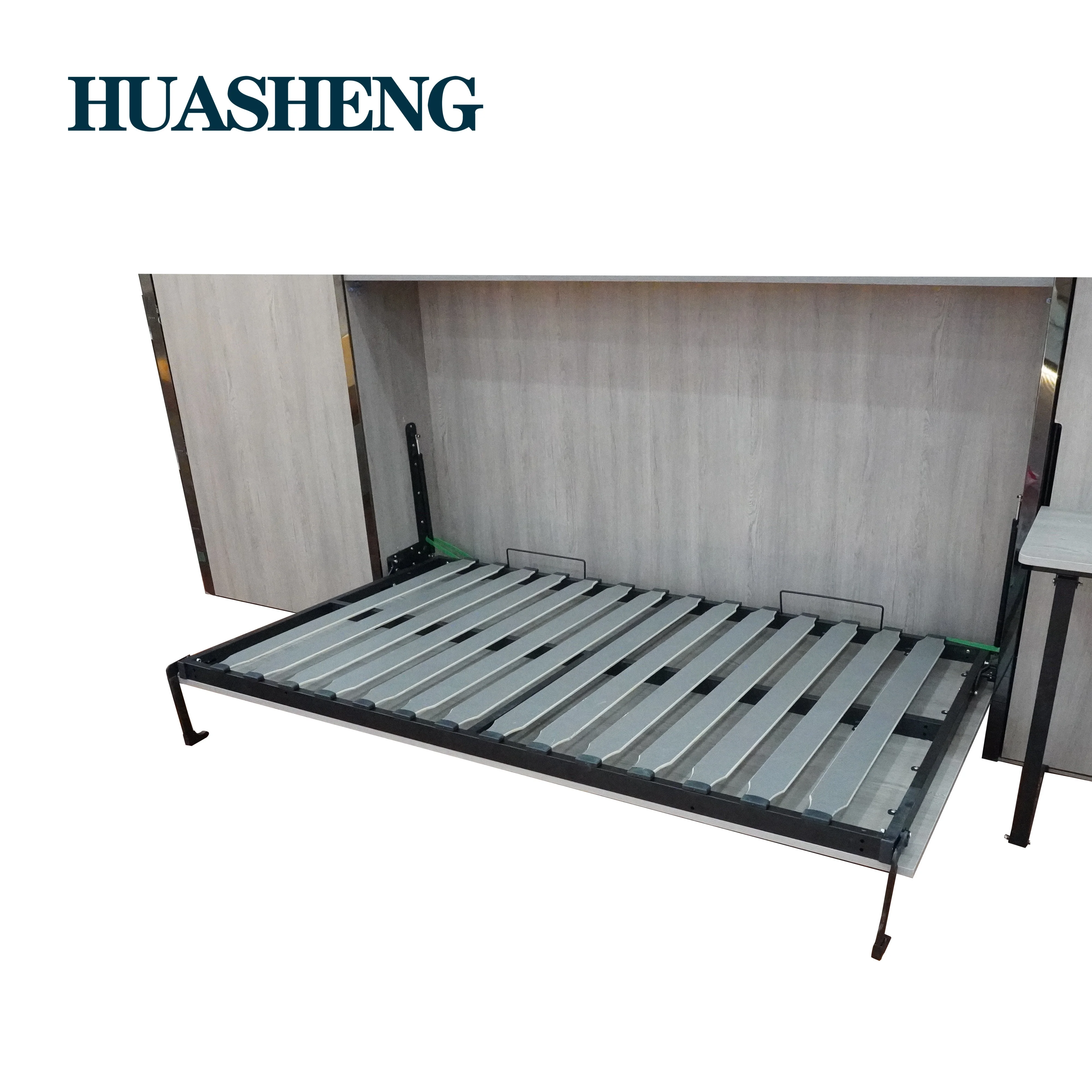 Knock-down structure horizontal folding murphy wall bed mechanism hardware