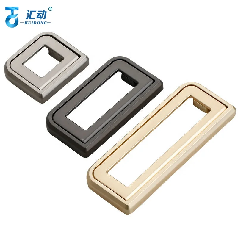 Modern simple drawer shoe cabinet doorknob sideboard bedroom wardrobe sliding door pearl black  Buckle handle