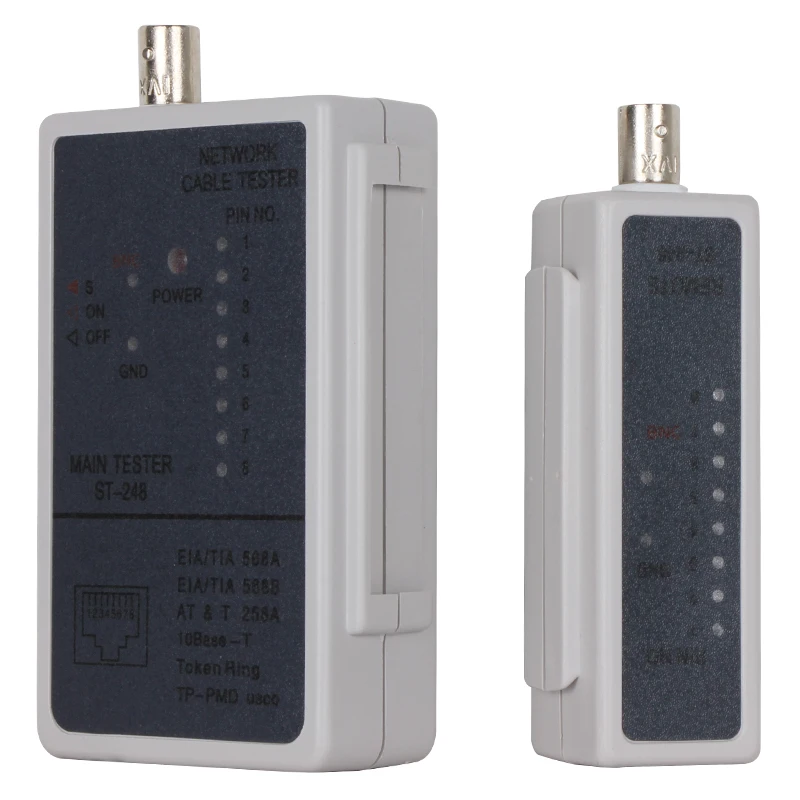 VCOM High Quality Network Cable Tester Ethernet RJ45 RJ11 Network Cable Tester Lan Phone Wire Tester
