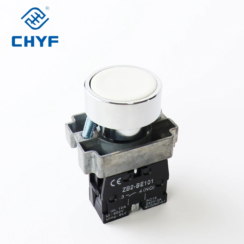 Self-Resetting Latching Momentary Metal Rotary Selector Knob Key-lock Mushroom Start Emergency Stop Push Button Switch XB2 22mm