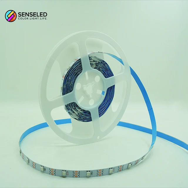 Умные светодиодные полосы шириной 10 мм IP20 DC12V 24V SMD 5050 Гибкие светодиодные полосы Rgb полосы