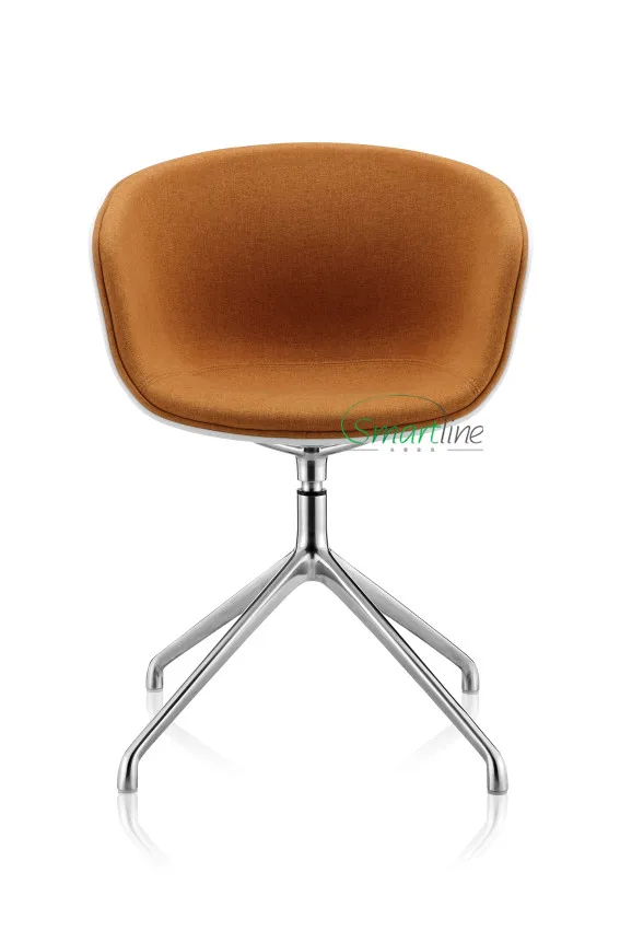 White PP Fabric swivel chair