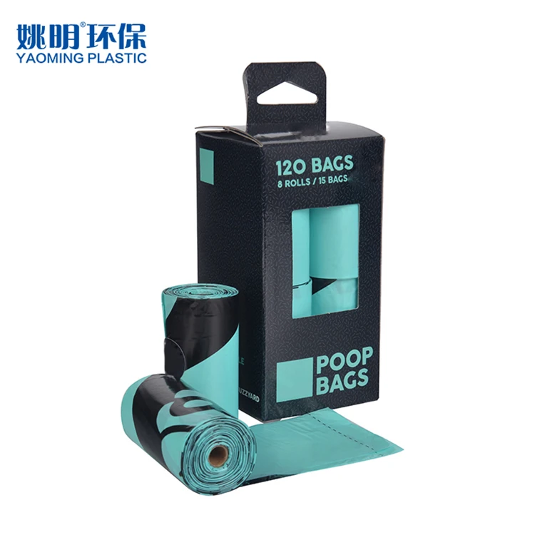 Customize Printed Dog Poop Bags Extra Thick Strong 100% Compostable Biodegradable Products Doggy Bags