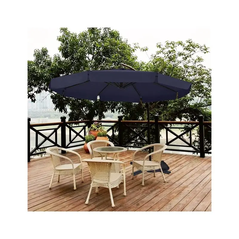 Outdoor Sun Umbrella Seaside Beach Umbrella Simulation Straw Grinding Mushroom Shed Room Outside Courtyard Farmhouse Umbrella