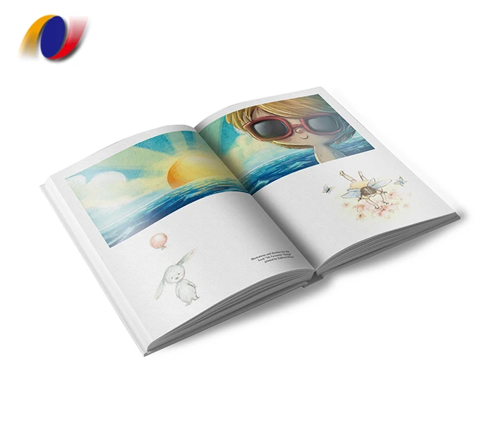 Опытная детская книга в твердом переплете с изображением детей с УФ-печатью