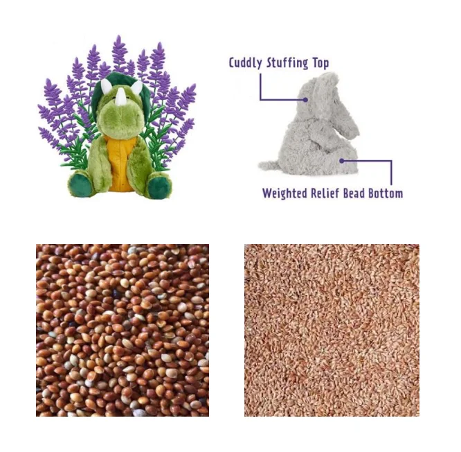 2024 New Design Custom Animals Anxiety Sensory Soft Heating Weighted Stuffed Animals For Kids