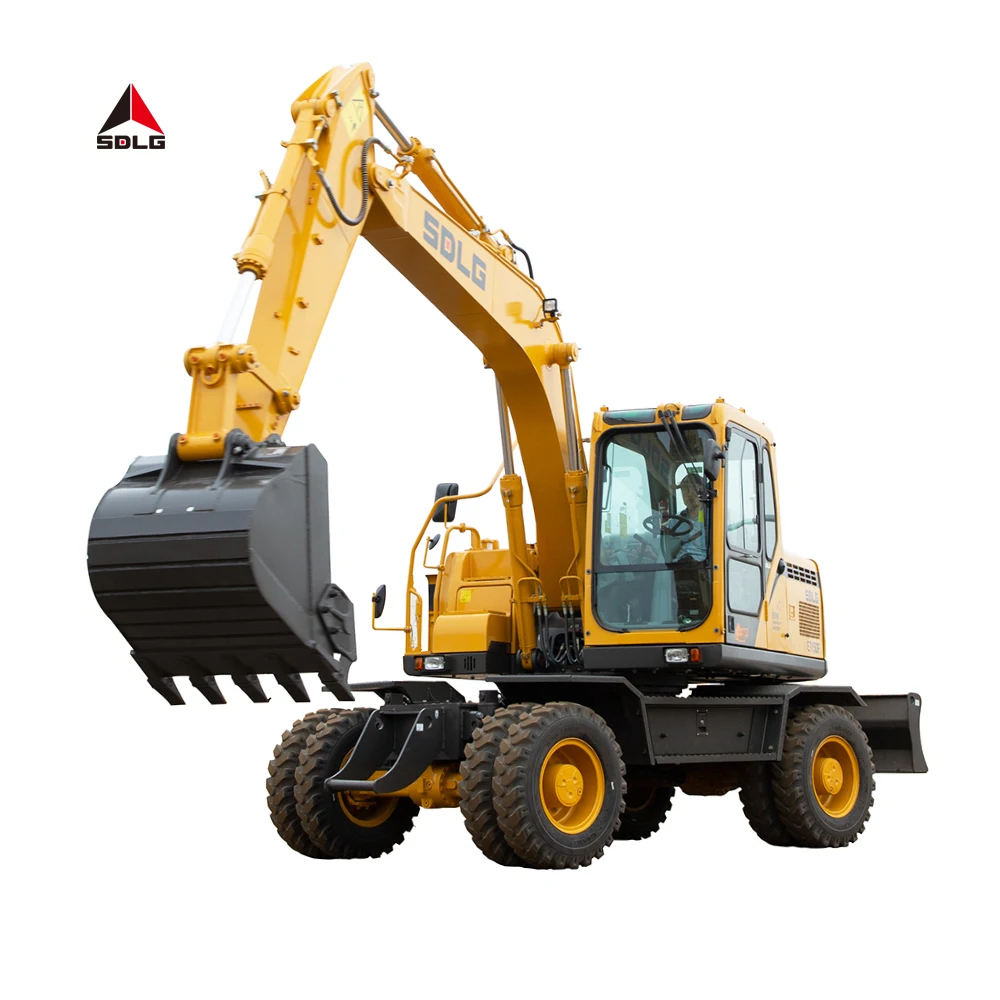 SDLG E7150F 15ton wheeled Excavator used bagger digger small hydraulic 15 ton new volvo wheel type excavator for sale