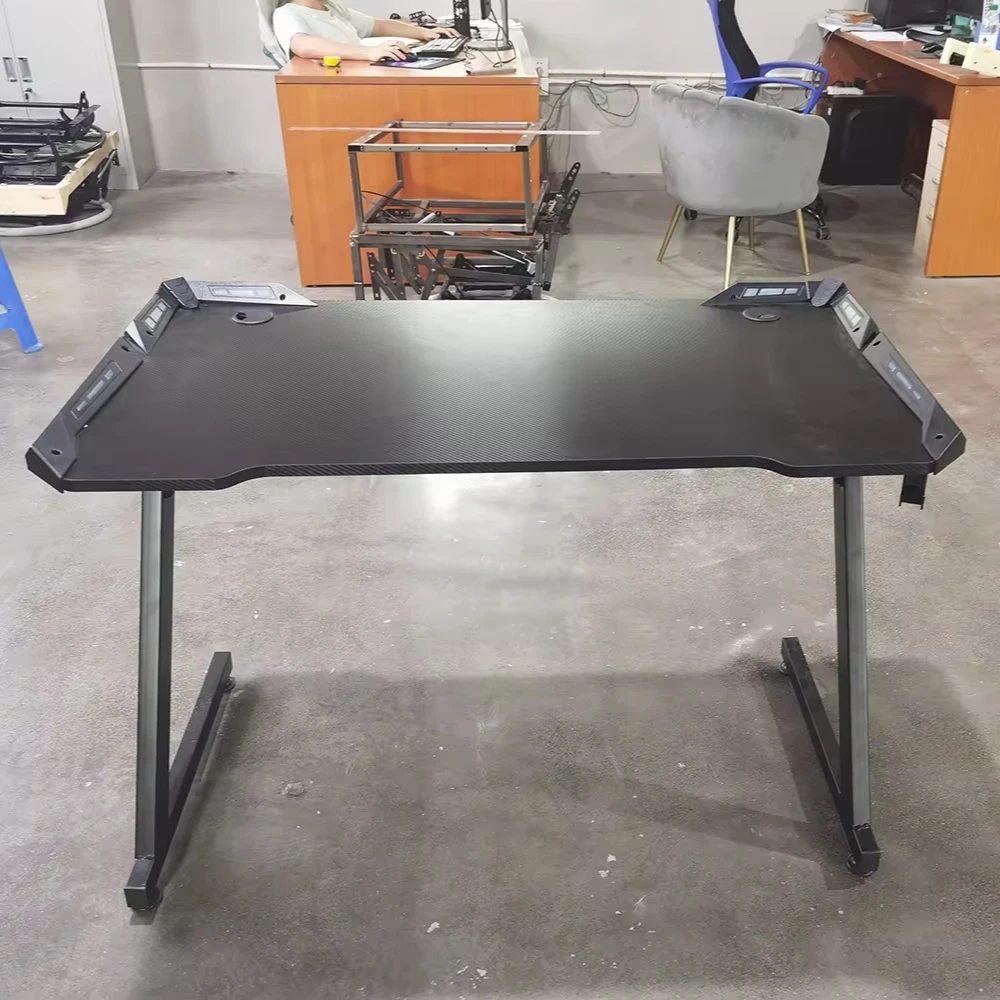 Компьютерный стол VANBOW с индивидуальным логотипом/RGB для игр с подстаканниками и крючками для наушников